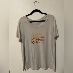 Screen Printed Landscape Scene Top